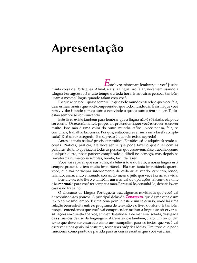 apostila telecurso 2000 portugues ensino medio